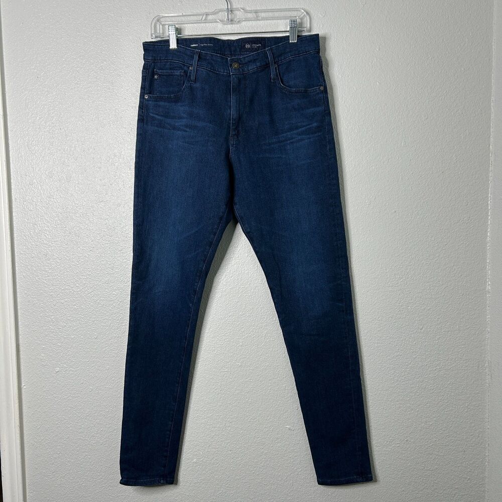 AG Adriano Goldschmied Jeans Womens 32 Blue Farrah Skinny Designer Denim